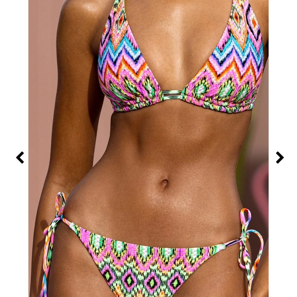 Luli Fama Bikini NWT Miami Sorbet Size Medium - Picture 5 of 13